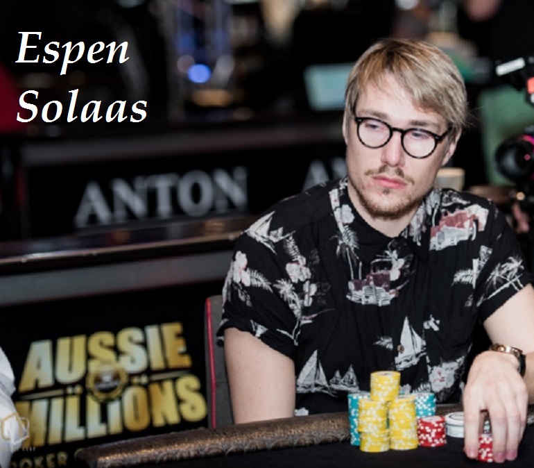 Espen Solaas at 2018 Aussie Millions ME
